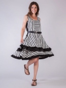 Kleid Krusig von Olars Ulla in BlackWhite