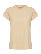 Kurzarm T-Shirt Bell von Saint Tropez in Creme