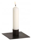 Kerzenhalter für Laternen (4eck) von Ib Laursen in schwarz