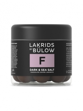 F - Dark and Seasalt Choc coated Liquorice Small (125g) von Lakrids by Johan Blow