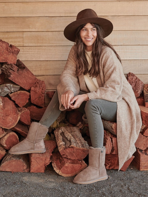 Platinum Stinger Slim Lo Von Emu Australia In Mushroom Mit Lille Danmark