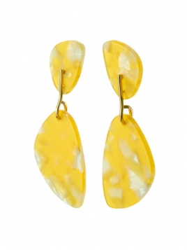 Ohrringe "Effie" vergoldet von Pilgrim in Gelb
