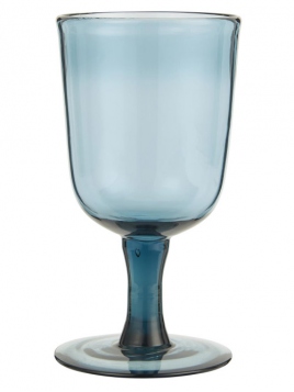 Rotweinglas von Ib Laursen in Blau