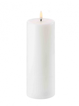 LED Pillar Candle (Ø=7,8cm) von Uyuni Lighting in NordicWhite