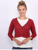 Strickjacke Mirella von Lykka in Salsa