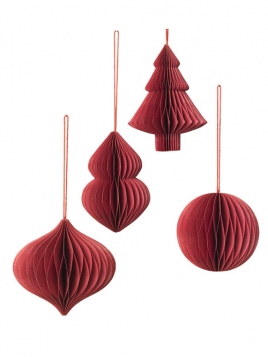 Deko Christmas Mix pompei red D9 H10 A4 von Broste Copenhagen