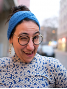 Stirnband Joy von Knit Factory in Cobalt