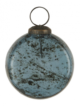 Weihnachtskugel flach von Ib Laursen in Petrol