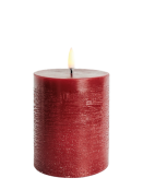 LED Pillar Candle (Ø=7,8cm) von Uyuni Lighting in CarmineRed