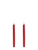 LED Mini Taper Candle (Ø=1,3cm) von Uyuni Lighting in CarmineRed