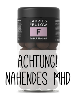 F - Dark and Seasalt Choc coated Liquorice Regular (295g) (nahendes MHD!)