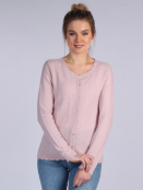 Strickjacke Renita von Sorgenfri Sylt in Rose