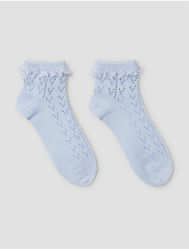 Socken Ethel von Ewa i Walla in IceBlue