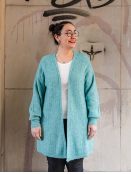 Strickjacke CrBlu von Cream in LagoonMelange