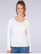Langarmshirt Malin von Sorgenfri Sylt in Ivory