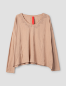 Langarmshirt Gyrid von Ewa i Walla in Taupe