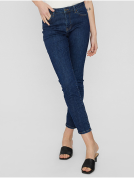 Jeans NuSidney Cropped von Nmph in DarkBlueDenim