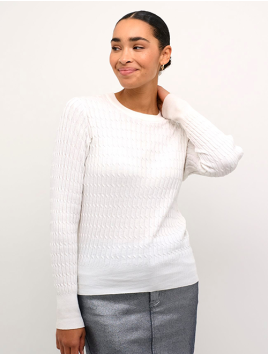 Pullover KaSilla von KAFFE in Chalk