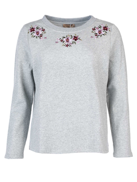 Pullover Karo von Sorgenfri Sylt in DustGrey