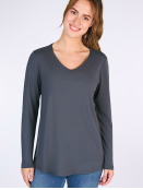 Langarmshirt Adisa von Sorgenfri Sylt in Ebony