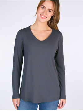 Langarmshirt Adisa von Sorgenfri Sylt in Ebony