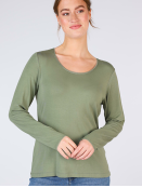 Langarmshirt Philia von Sorgenfri Sylt in Olive