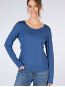 Langarmshirt Philia von Sorgenfri Sylt in Ink