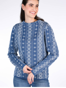Pullover Dorit Stripe von Sorgenfri Sylt in Ink