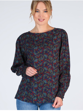 Bluse Shelby von Sorgenfri Sylt in Navy