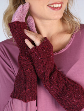 Handschuh Liebella Solid von Sorgenfri Sylt in Purple