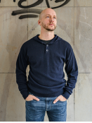 Pullover (Men) Grenadier von Apoil Cashmere in Navy