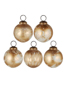 Weihnachtskugeln (5Stk.) von Ib Laursen in wei