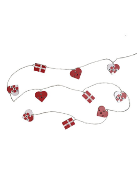 Lichterkette (Herzen und Fahnen) von Det Gamle Apotek