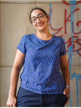 Blusenshirt Fatilde von Saint Tropez in ClematisDot