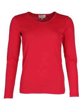 Langarmshirt Malin von Sorgenfri Sylt in Rubin