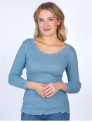 Langarmshirt Lynn von Sorgenfri Sylt in SwedishBlue