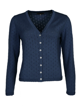 Strickjacke Amily von Sorgenfri Sylt in Navy