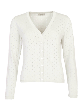 Strickjacke Amily von Sorgenfri Sylt in Ivory