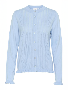 Strickjacke Ilona von Saint Tropez in ChambreyBlue