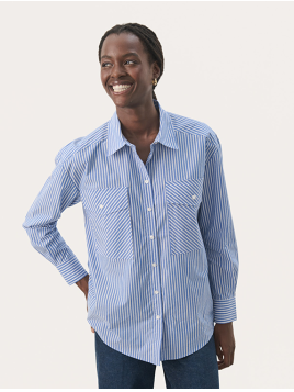 Bluse Parinaz Part-Two in AmparoBlueStripe