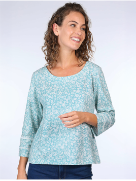 Shirt Jantje von Sorgenfri in Turquoise