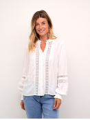 Bluse CrPaula von Cream in SnowWhite