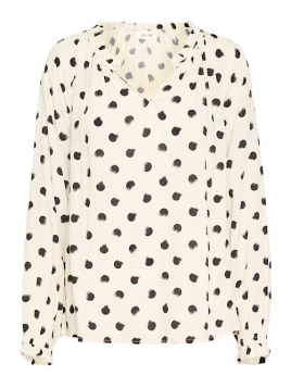 Bluse CrTiah von Cream in BlackSmugedDot