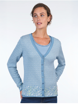 Strickjacke Casiana von Sorgenfri in SwedishBlue