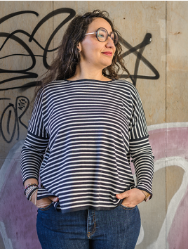 Pullover Genius von Apoil Cashmere in Navy