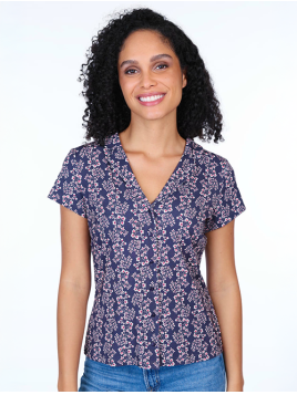 Bluse Fenna von Lykka in Navy