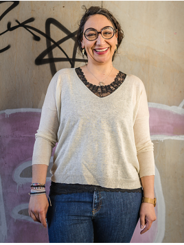 Pullover Franchise von Apoil Cashmere in Cream