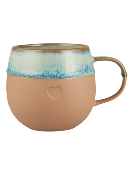Tasse (Herz) von Ib Laursen in Mattbraun