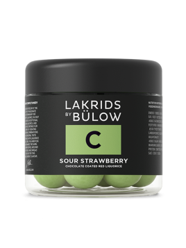 C - Sour Strawberry Small (125g) von Lakrids by Johan Blow