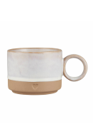 Tasse Heart von Ib Laursen in Mattbraun/Wei